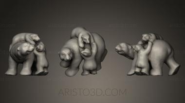 Animal figurines (STKJ_0398) 3D model for CNC machine